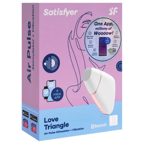 Satisfyer love triangle - Estimulador clitoriano recarregável com 10 modos de vibração, 11 intensidades de sucção e app - Image 6