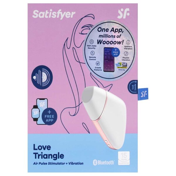 Satisfyer love triangle - Estimulador clitoriano recarregável com 10 modos de vibração, 11 intensidades de sucção e app - Image 7