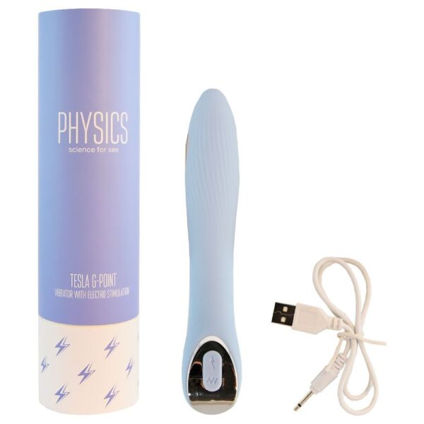 Physics tesla g-point vibrador com eletroestimulação e 10 vibrações Azul