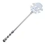 Spanking paddle - Chibata caveira feita em aço com cabo anatômico - 41 cm