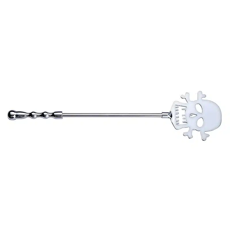 Spanking paddle  Chibata caveira feita em aço com cabo anatômico  41 cm  Imagem 5