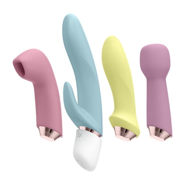 Satisfyer marvelous four - Conjunto de vibrador e pulso de ar