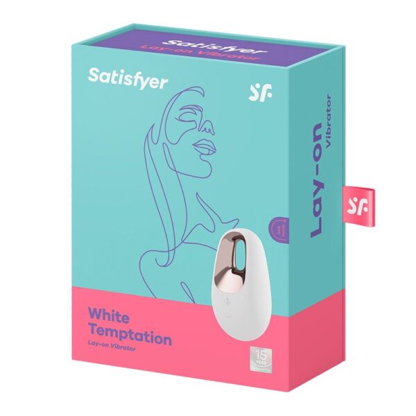 Satisfyer white temptation vibrador clitoriano com 10 modos de vibração e 5 intensidades - Image 8