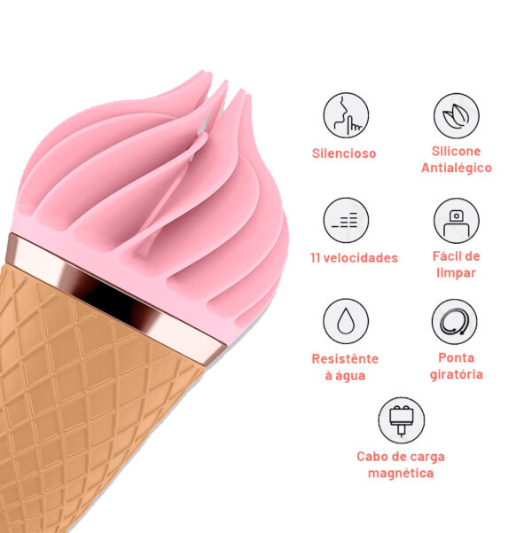 Estimulador clitoriano com 5 modos de vibração - Satisfyer sweet treat lay-on - Image 5