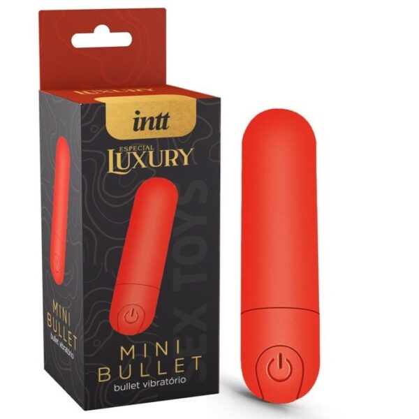 Mini Bullet Luxury Vermelho vibrador com 10 modos de vibração