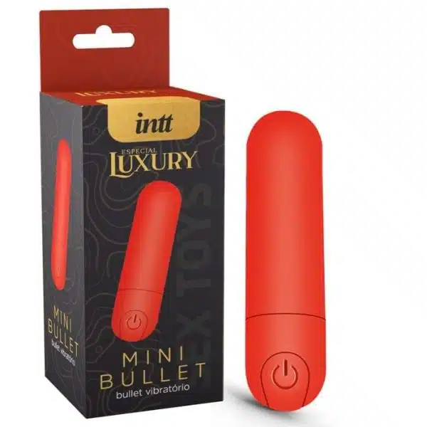 Mini Bullet Luxury Vermelho vibrador com 10 modos de vibração