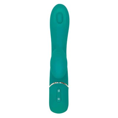Vibrador de ponto G com Estimulador por Sucção Recarregável em silicone Soft Touch Green Rabbit 7 15229509627 me016 03