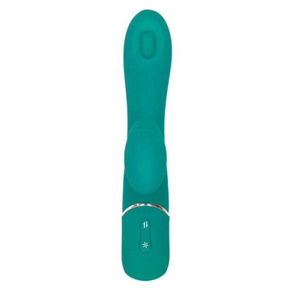 Vibrador de ponto G com Estimulador por Sucção Recarregável em silicone Soft Touch Green Rabbit - Image 3