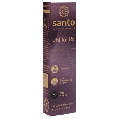 Uh! La! La! - Gel vegano para auxiliar na excitação feminina com extratos de castanha da índia 15 gramas - Santo 8 15232261144 16414758567632 zoom