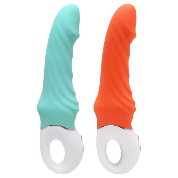 Vibrador de ponto g em silicone com glande, recarregável e 9 modos de vibração - S-hande Tornado