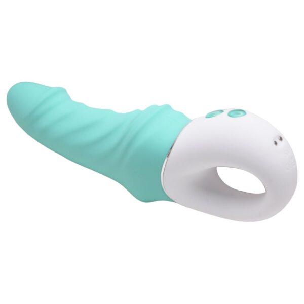 Vibrador de ponto g em silicone com glande, recarregável e 9 modos de vibração - S-hande Tornado - Image 15