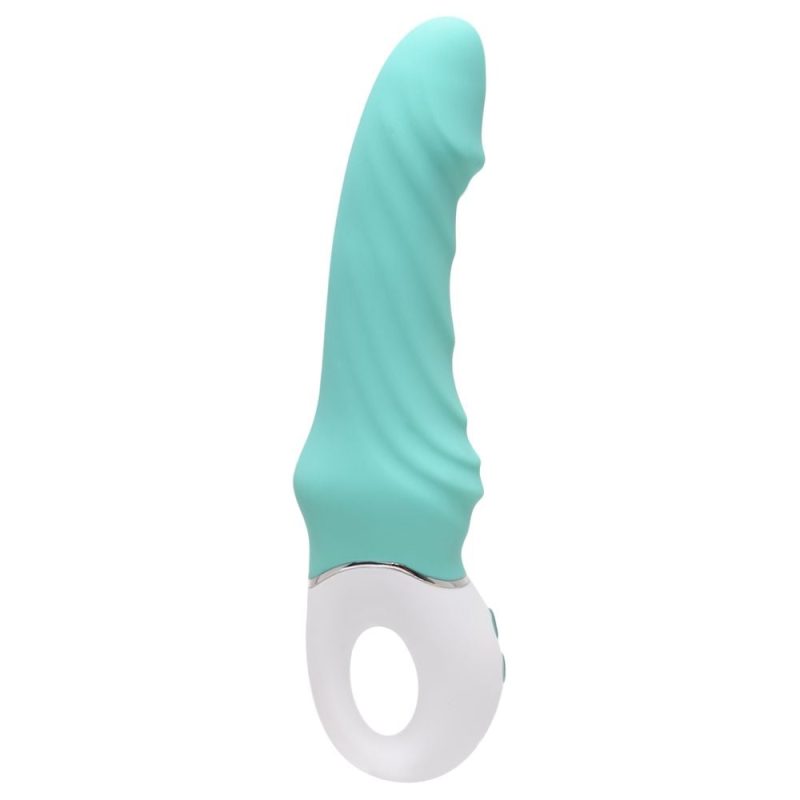 Vibrador de ponto g em silicone com glande, recarregável e 9 modos de vibração - S-hande Tornado - Imagem 13