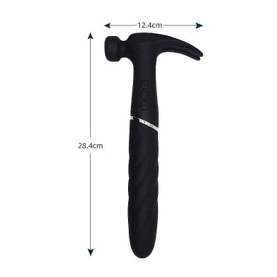 Vibrador de ponto g e clitóris em silicone no formato de martelo com motor duplo, 21 modos de vibração - Sweet Hammer 13 15233782675 20514 4