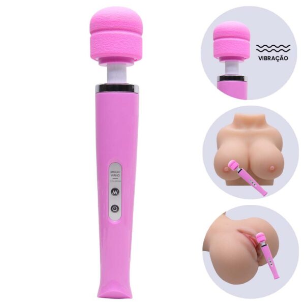 Vibrador Varinha Mágica Recarregável com 10 níveis de vibração 32Cm - Image 7