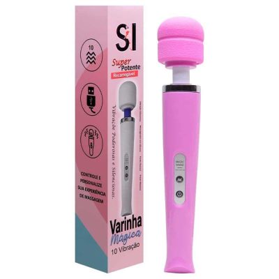 Vibrador Varinha Mágica Recarregável com 10 níveis de vibração 32Cm 22 15233896673 16987538191432 zoom