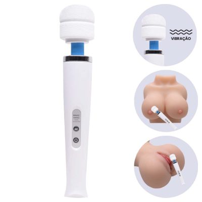 Vibrador Varinha Mágica Recarregável com 10 níveis de vibração 32Cm 26 15233897118 16987537974885 zoom