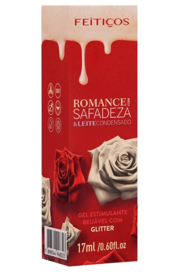 Romance com safadeza leite condensado gel estimulante beijável com glitter 17Ml Feitiços - Image 5