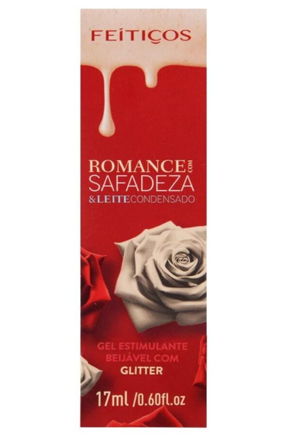 Romance com safadeza leite condensado gel estimulante beijável com glitter 17Ml Feitiços - Image 4