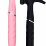 Vibrador de ponto g e clitóris em silicone no formato de martelo com motor duplo, 21 modos de vibração - Sweet Hammer