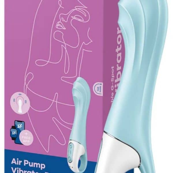 Vibrador de ponto G Satisfyer Air Pump Vibrator 5+ Azul