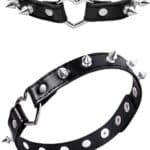 Coleira Choker Coração E Pinos