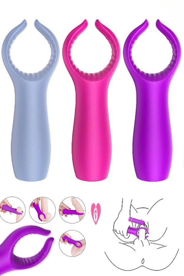 Vibrador Estimulador Peniano em Silicone com 9 Modos de Vibração e Recarregável - S-Hande Grant