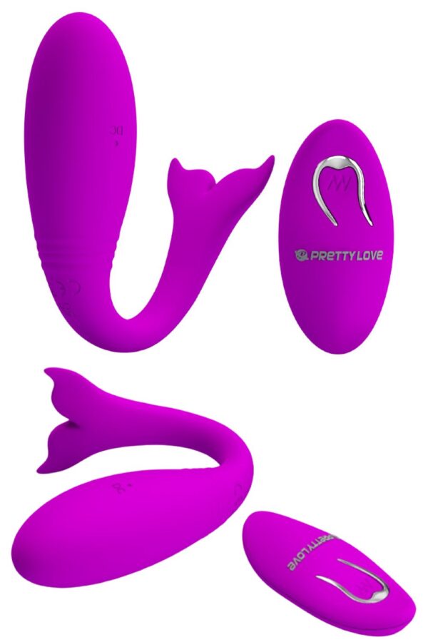 Pretty love Jordyn - Vibrador de ponto g recarregável em forma de baleia com 12 modos de vibração e controle remoto - Image 2