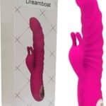 Vibrador com estimulador clitoriano 10 modos de vibração Dedilhar Dreamboat Alwup