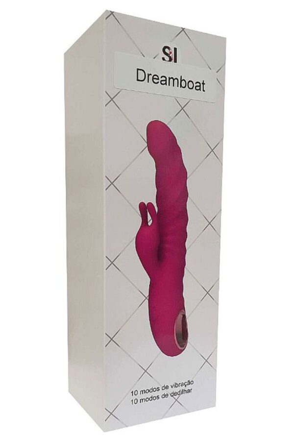 Vibrador com estimulador clitoriano 10 modos de vibração Dedilhar Dreamboat Alwup - Image 6