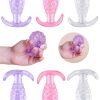 Plug Anal em Silicone com Textura de Bolinha - 10,5x3,5cm