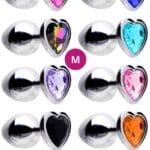 Plug Anal Aço Coração M 8 X 3,4cm