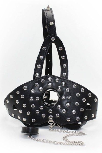 Alternative view of Focinheira Couro Sintético Ajustável Spike