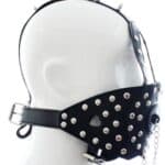 Focinheira Couro Sintético Ajustável Spike