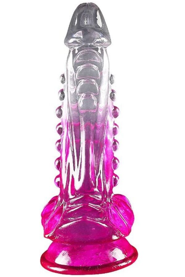 Pênis Dildo Transparente Com Rosa Godzilla - Image 3