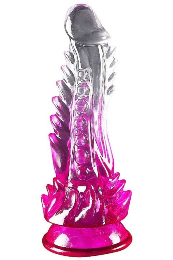 Pênis Dildo Transparente Com Rosa Godzilla