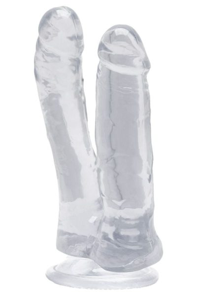 Pênis Duplo Transparente com ventosa 17,3 X 3,5Cm 8 15327912287 penis duplo transparente com ventosa 17 3 x 3 5cm 04