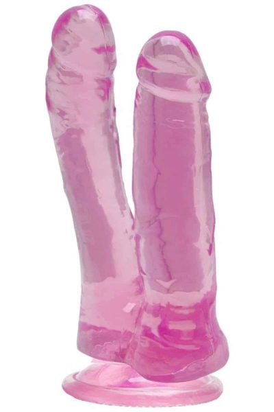 Pênis Duplo Transparente com ventosa 17,3 X 3,5Cm 9 15327912292 penis duplo transparente com ventosa 17 3 x 3 5cm 03