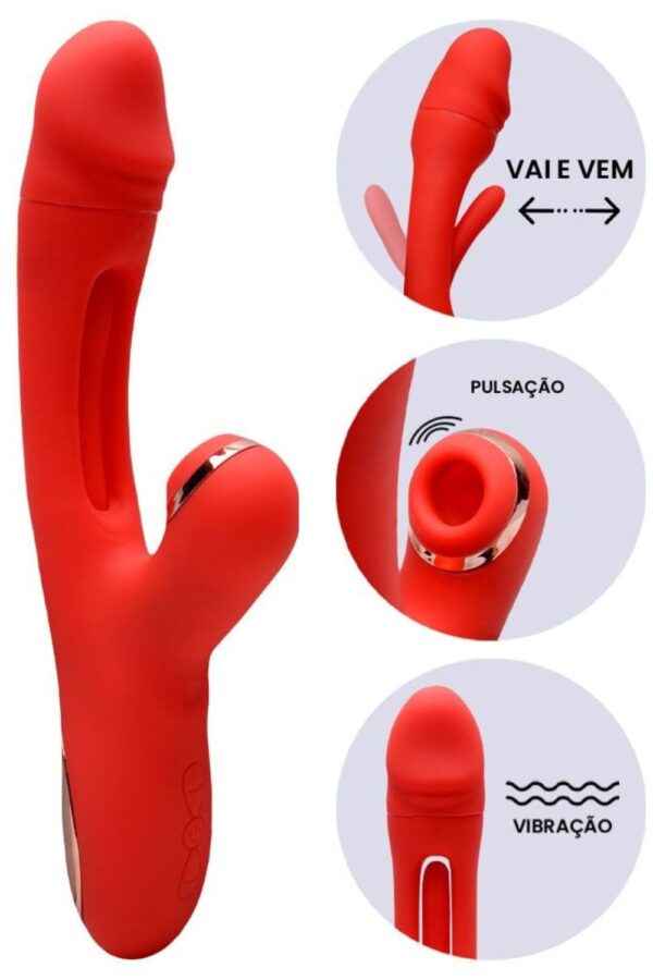 Vibrador com Pulsação Movimento Slap Leny - Image 9