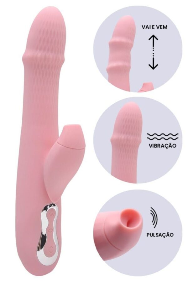 Vibrador Ponto G Pulsação Vai Vem Anel