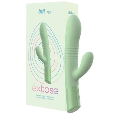 Êxtase Colors Vibrador Vai e Vem Linha Intt Wellness 10 Modos de Vibração
