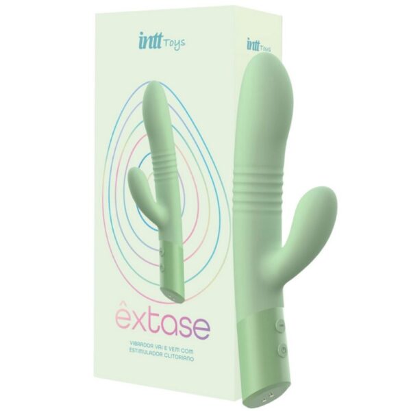 Êxtase Colors Vibrador Vai e Vem Linha Intt Wellness 10 Modos de Vibração