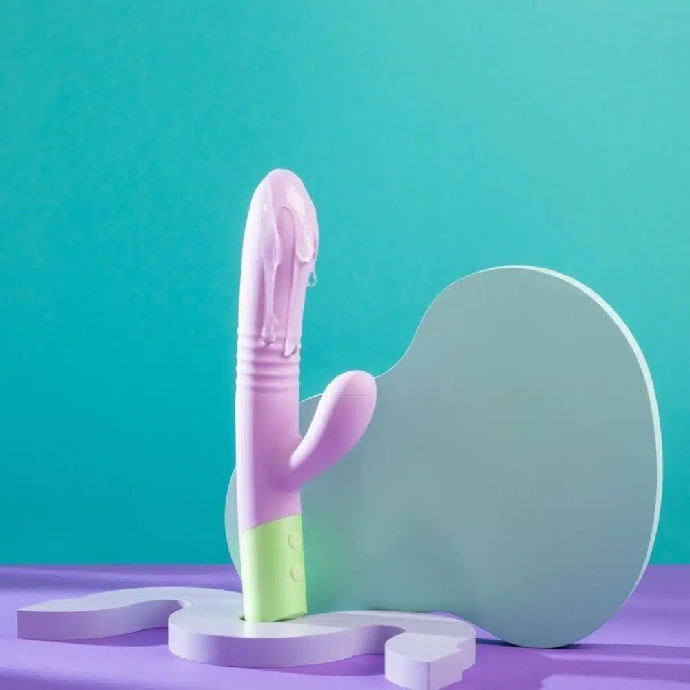 Êxtase Colors Vibrador Vai e Vem Linha Vibra Collors 10 Modos de Vibração Intt  Imagem 3