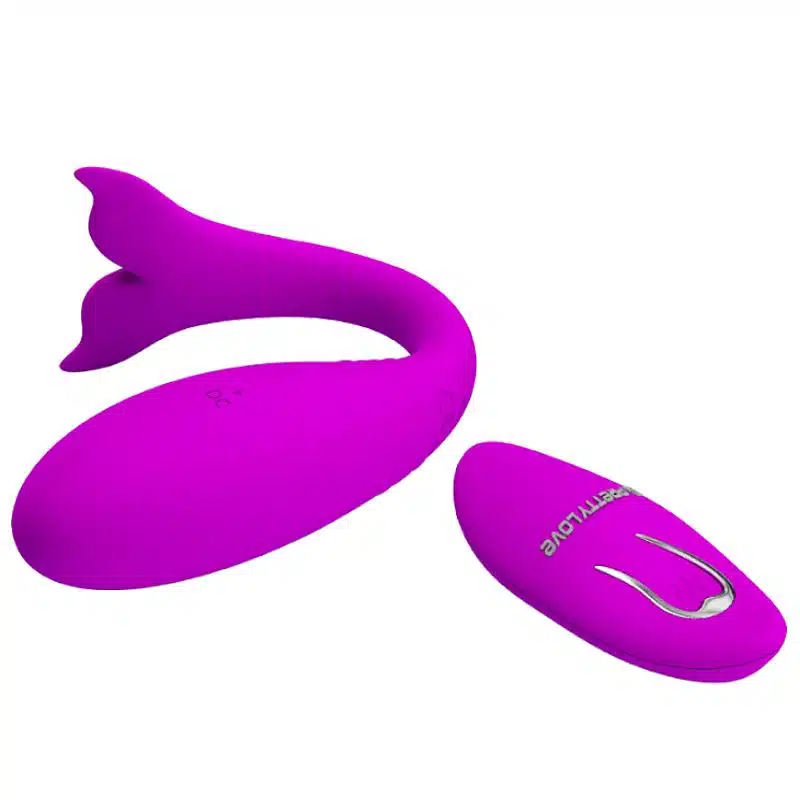 Pretty love Jordyn  Vibrador de ponto g recarregável em forma de baleia com 12 modos de vibração e controle remoto  Imagem 3