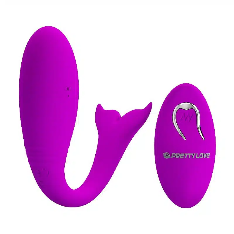 Pretty love Jordyn  Vibrador de ponto g recarregável em forma de baleia com 12 modos de vibração e controle remoto  Imagem 4