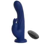Vibrador de ponto G com estimulador de clítoris e rotação recarregável - RCT