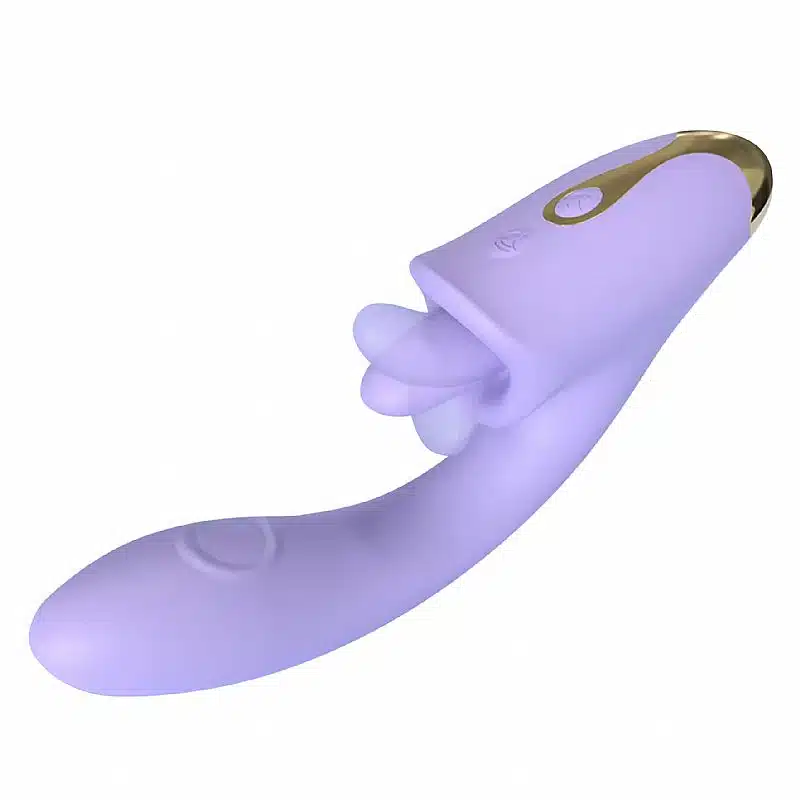 Vibrador de Ponto G e clitóris com Língua e Dedilhar Tapping Viola  SHande  Imagem 6