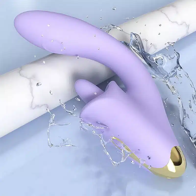 Vibrador de Ponto G e clitóris com Língua e Dedilhar Tapping Viola  SHande  Imagem 8