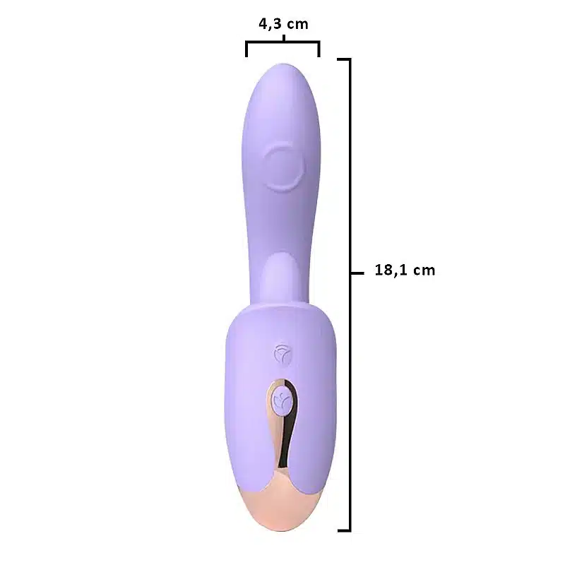 Vibrador de Ponto G e clitóris com Língua e Dedilhar Tapping Viola  SHande  Imagem 9