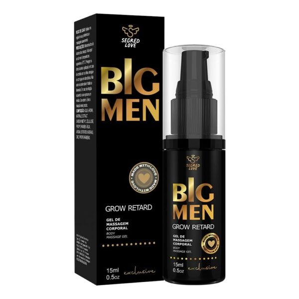 Big Men Grow Retard Gel Masculino 15Ml Segred Love