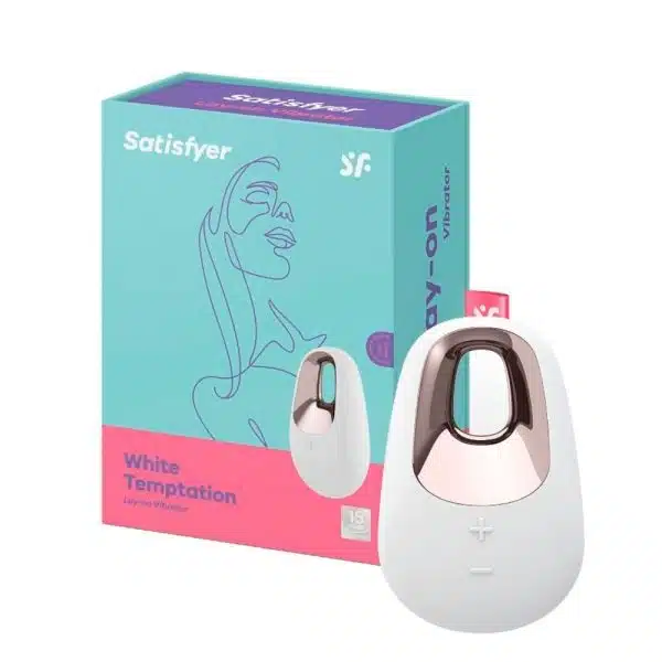 Satisfyer white temptation vibrador clitoriano com 10 modos de vibração e 5 intensidades